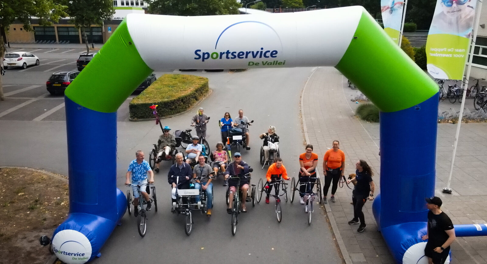 Toertocht aangepast fietsen
